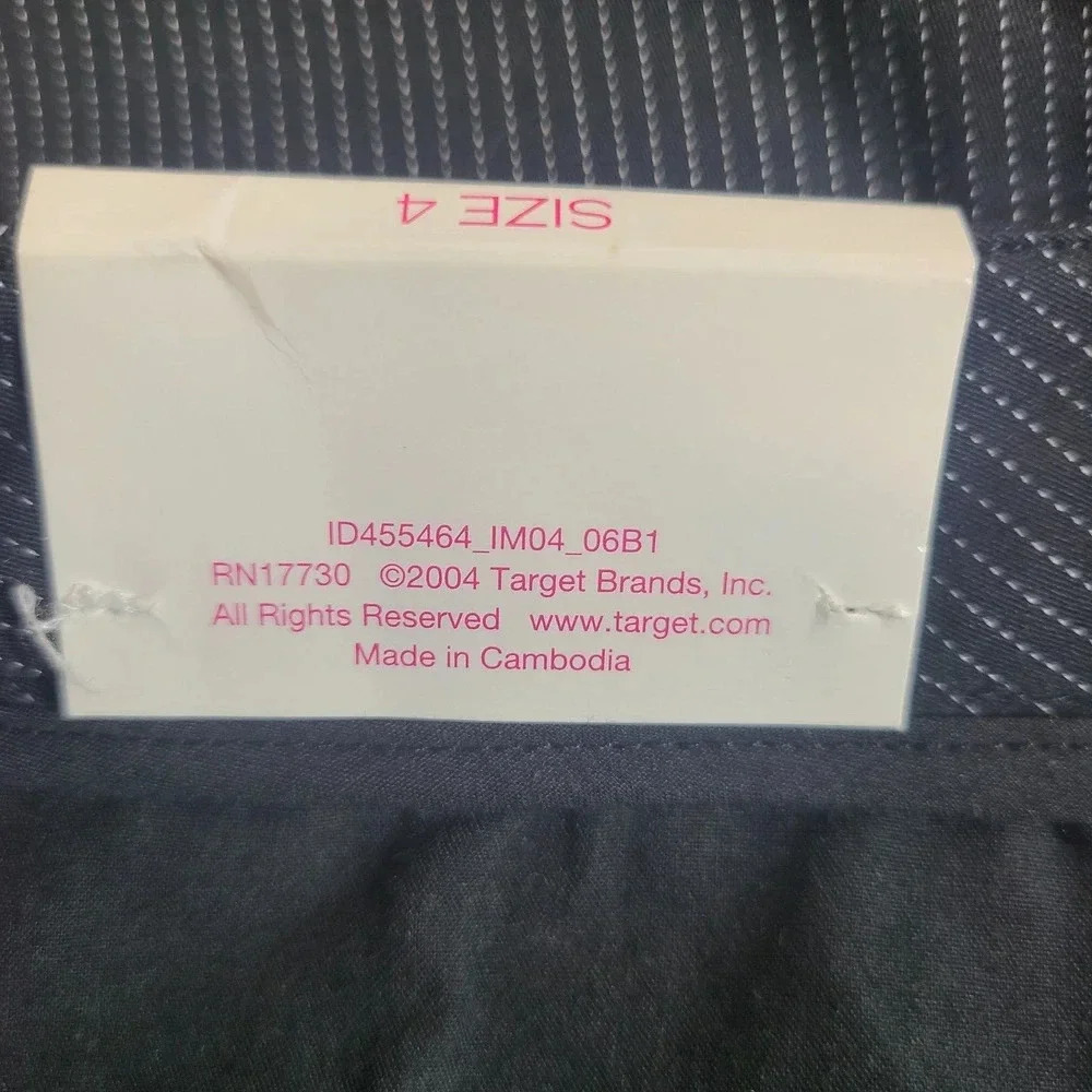 Isaac Mizrahi Target Pinstripe Trousers Pants Women's Size 4 Black White Bootcut - Picture 5 of 5